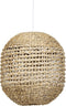 Light & Living Tripoli Hanglamp - Rotan Naturel/Wit - Ø42x47cm