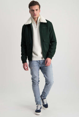 Colourful Rebel Chase - Heren Jas - Contrast Kraag - M
