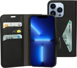 Mobiparts iPhone 13 Pro - Classic Wallet Case - Ruimte voor pasjes - Zwart