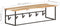 vidaXL - Kapstok - met - schap - 100x34x38 - cm - massief - acaciahout