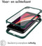 Accezz Hoesje Geschikt voor iPhone SE (2022) / SE (2020) / 8 / 7 Hoesje - Accezz 360° Full Protective Cover - Donkergroen