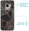 iMoshion Hoesje Geschikt voor Samsung Galaxy S9 Hoesje Siliconen - iMoshion Design hoesje - Zwart / Meerkleurig / Goud / Black Graphic