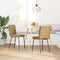 vidaXL - Eetkamerstoelen - 2 - st - fluweel - bruin