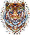 UNIDRAGON Houten Puzzel Voor Volwassenen Dier - Mooie Tijger - 700 stukjes - Royal Size 45x56 cm