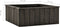 vidaXL - Plantenbak - verhoogd - 74x77x30 - cm - massief - grenenhout - grijs