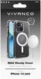 Vivanco Mag Steady - Backcover iPhone 13 Mini - Krasbestendig - Wit