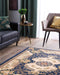 GAZIANTEP - Vloerkleed - Donkerblauw - 140 x 200 cm - Polyester
