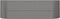 vidaXL - Plantenbak - 224x80x68 - cm - gepoedercoat - staal - grijs