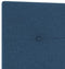 vidaXL - Hoofdbord - met - Knopen - Blauw - 100 - cm - Stof