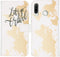 iMoshion Hoesje Geschikt voor Huawei P30 Lite Hoesje Met Pasjeshouder - iMoshion Design Softcase Bookcase - Wit / Meerkleurig / Goud / Let's Go Travel White
