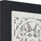 vidaXL - Wandpaneel - handgesneden - 40x40x1,5 - cm - MDF - zwart - en - wit