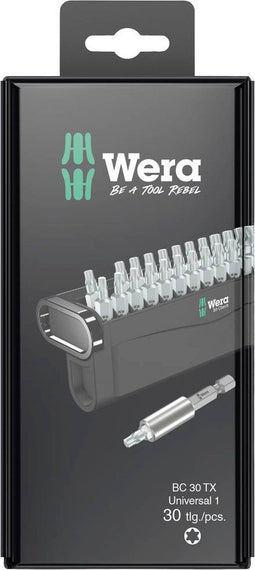 Wera 05057900001 - Bitset 30-delig - 29x Torx® bits - Universele houder (1 stuk)