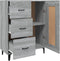 vidaXL - Dressoir - 69,5x34x90 - cm - bewerkt - hout - grijs - sonoma - eikenkleurig