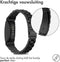 imoshion Bandje met Horlogeband inkorter - Geschikt voor Fitbit Inspire HR, Fitbit Inspire 2, Fitbit Ace 3, Fitbit Ace 2 - imoshion Stalen band met installatiehulp - Zwart