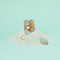 Melano Twisted Basic - CZ Steentje 8 mm - Geel - Goud