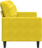 vidaXL - Tweezitsbank - 140 - cm - fluweel - geel