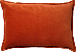 Dutch Decor FAY - Kussenhoes 40x60 cm - velvet met 2 kleuren - Potters Clay + Muted Clay - oranje en roze - met rits