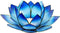 Lotus sfeerlicht blauw 2-kleurig - 13.5 cm - S