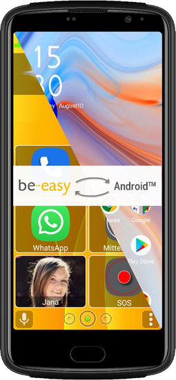 Beafon M7 Lite - Smartphone - 5,5" scherm 32GB opslag - Zwart