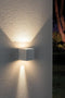 Paulmann Cybo - LED-wandlamp 2x3,5W 2700K 213lm IP65 Wit Aluminium (2 stuks)