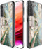 imoshion Hoesje Geschikt voor Samsung Galaxy S21 FE Hoesje Siliconen - imoshion Design hoesje - Wit / Meerkleurig / Shattered Beige Marble