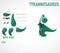 HeyClay 3 Potjes Speelklei | Tyrannosaurus