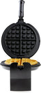 DOMO DO9223W Roterend wafelijzer - Ronde wafels Ø 17cm - Receptenboekje - Zwart