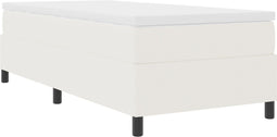 vidaXL - Boxspringbed - Crème - Eenpersoons - Corduroystof