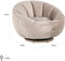 Richmond Draaifauteuil Kendall khaki velvet (Quartz Khaki 903)
