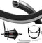 Kgs Achterwiel 28 inch (622) nexus 7 remnaaf zwart