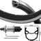 Kgs Achterwiel 28 inch (622) zwart-zilver cassette 8-9 speed uitval