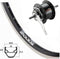 Kgs Achterwiel Zac 2000 28 Inch Nexus 8 Remnaaf/schijfrem Zilver