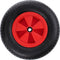 Kgs Skelterwiel Met Rond Gat 400 X 80 Mm Zwart/rood