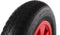 Kgs Skelterwiel Met Rond Gat 400 X 80 Mm Zwart/rood