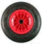 Kgs Skelterwiel Met Rond Gat 400 X 80 Mm Zwart/rood