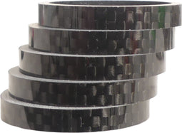 Kgs Spacers 1-1/8 Inch 5 Mm Carbon Zwart 5 Stuks