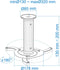 Ceiling Mount for Projectors TooQ PJ1010TN-S