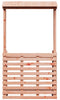 Tuinbartafel met dak 112,5x57x195,5 cm massief hout