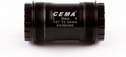 Cema Bracketas T47 FSA386/Rotor 30mm-RVS -Zwart