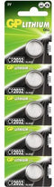 GP CR2032 - Knoopcelbatterijen 3V Lithium - 210 mAh - 5 stuks