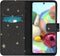 iMoshion Hoesje Geschikt voor Samsung Galaxy A71 Hoesje Met Pasjeshouder - iMoshion Design Softcase Bookcase - Goud / Zwart / Stars Gold
