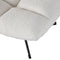 WOOOD Exclusive Vinny Draaifauteuil - Boucle - Off White - 80x75x75