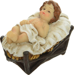 Kerststal polyresin L6-W4-H5,5 cm multi
