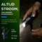 Exortus® PowerCrank - LED Zaklamp & Noodradio Dynamo 5-in-1 - Powerbank AM/FM Radio Zwart & Grijs