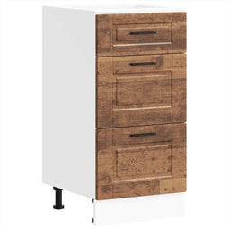 vidaXL - Keuken - onderkast - Porto - bewerkt - hout - oud - houtkleurig