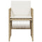 Tuinstoelen 4 st met kussens poly rattan beige