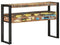 vidaXL - Einde - Tafels - Multikleur - 120x33x75 - cm - Massief - Gerecycled - Hout - en - Metaal