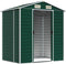 vidaXL - Tuinschuur - 191x130x198 - cm - gegalvaniseerd - staal - groen