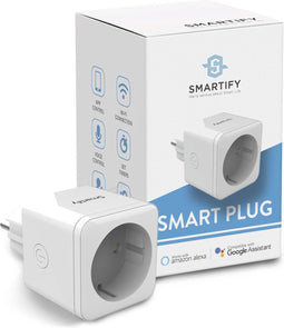 Smartify Slimme Stekker - Smart Plug - Tijdschakelaar & Energiemeter - Wit