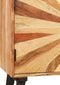 vidaXL - Dressoir - 85x30x75 - cm - massief - mangohout